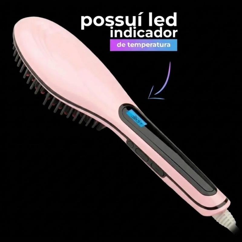 Escova Alisadora e Secadora Profissional Bivolt ©