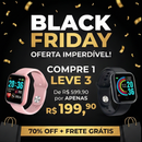 BLACK FRIDAY COMPRE 1 LEVE 3 Smartwatch - Relógio Inteligente Esportivo Bluetooth Android/iOS
